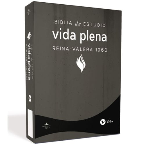 Biblia De Estudio Vida Plena Reina Valera Piel Genuina Flexible