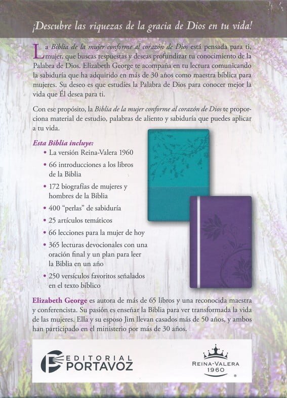 Biblia De La Mujer Conforme Al Coraz N De Dios Rvr Tapa Dura