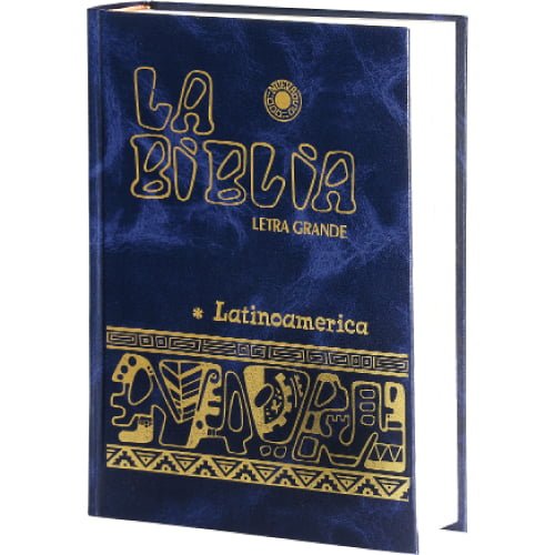 Biblia Latinoamericana Tapa Dura Azul Letra Grande Librer A Kyrios