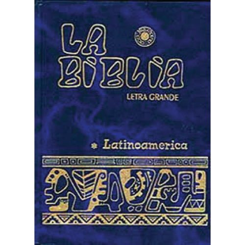 Biblia Latinoamericana Tapa Dura Azul Letra Grande Librer A Kyrios