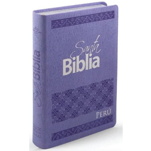 Biblia PERÚ Reina Valera 1960 Letra Grande PJR Lila Librería Kyrios