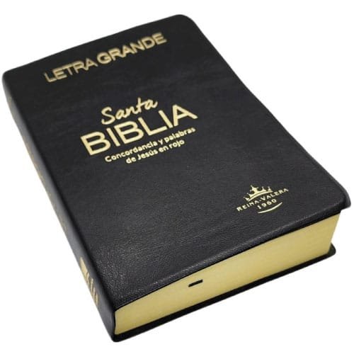 Biblia Reina Valera Letra Grande Pjr Econ Mica Negra Librer A Kyrios