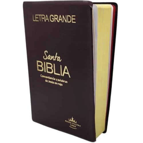 Biblia Reina Valera Letra Grande Pjr Econ Mica Vino Librer A Kyrios