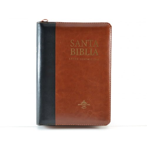 Biblia Reina Valera Chica Con Letra Grande Tapa Negro Marr N Filo