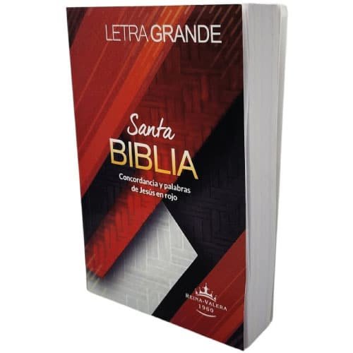 Biblia Reina Valera 1960 Letra Grande PJR económica Roja Librería Kyrios