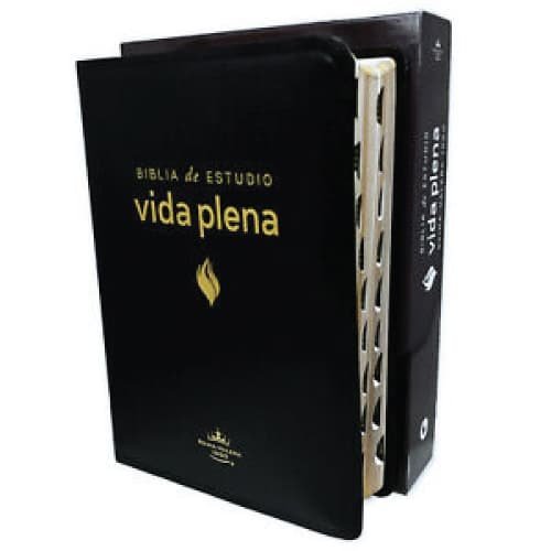 Biblia De Estudio Vida Plena Reina Valera 1960 Piel Genuina Flexible