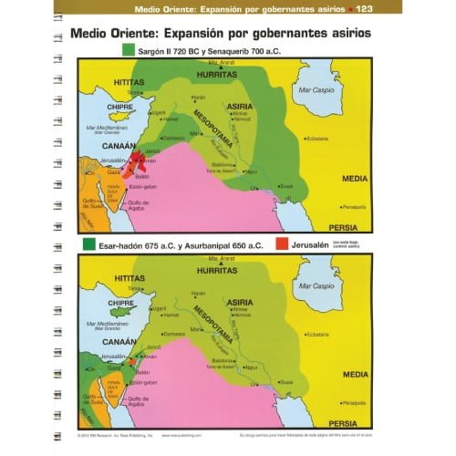 Libro De Tablas Comparativas Bíblicas, Mapas Y Líneas De Tiempo ...