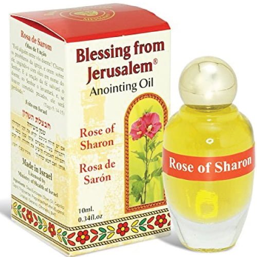 Aceite de unción Bendiciones de Jerusalén: Rosa de Sarón 0.4 oz ...